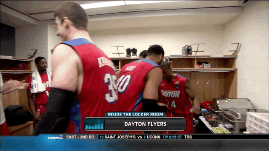 Dayton Upsets OSU, Has Pizza-And-Dance Party In Locker Room