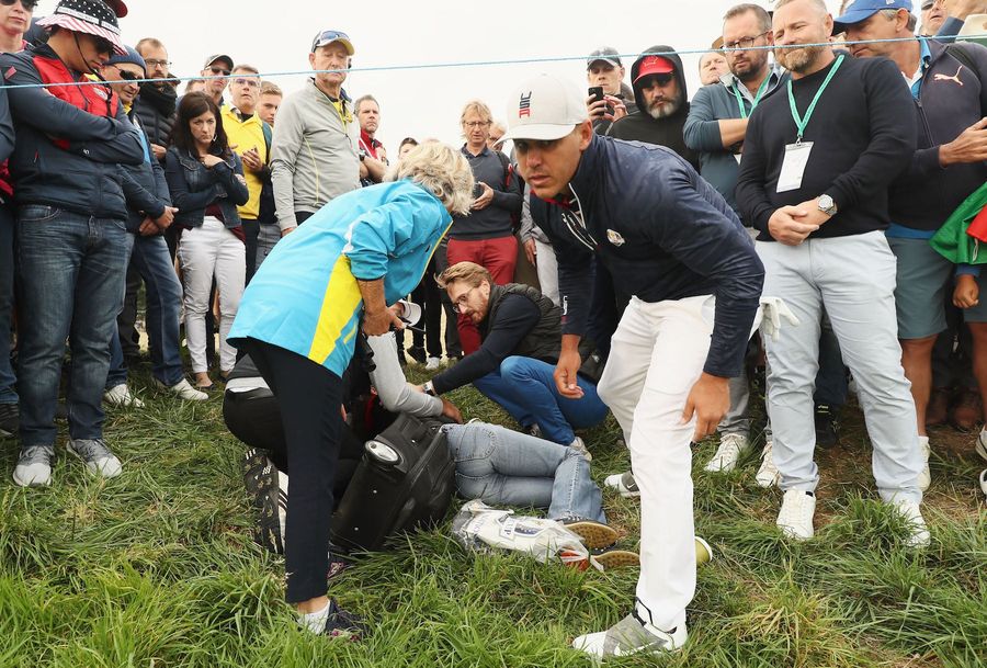 Woman At Ryder Cup Gets Hit With Brooks Koepka Shot, Says Her Eyeball Exploded