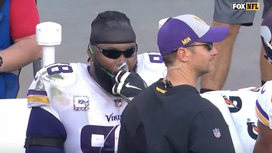 Linval Joseph Scores Ultimate Fat Man Touchdown