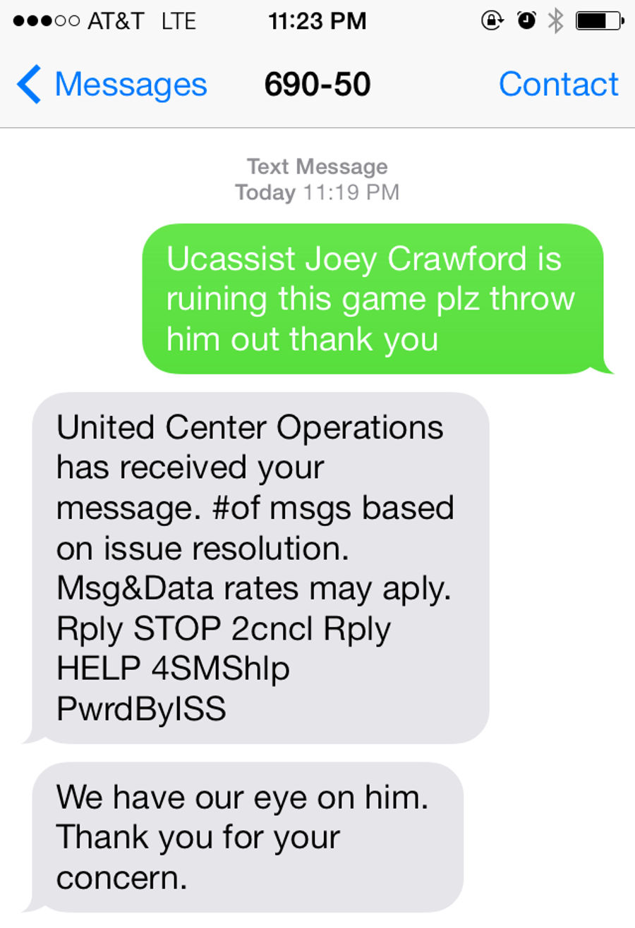 Even The Chicago Bulls&#39; Security Staff Is Sick Of Joey Crawford&#39;s Shit