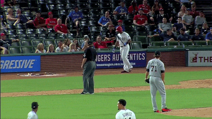 Adrian Beltre Told To Move To On-Deck Circle, Moves On-Deck Circle To Him, Gets Ejected