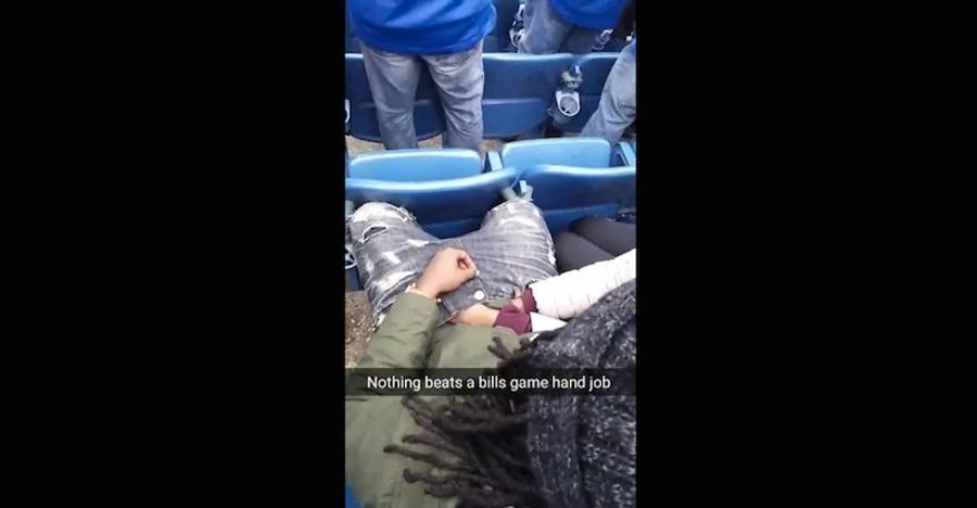 Bills Fans Resort To Sticking Their Hands In Each Other&#39;s Pants, Possibly For Warmth