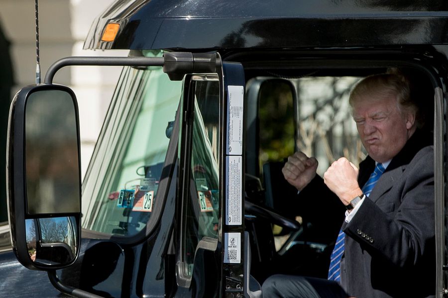 The President's In A Big-Boy Truck Beep Beep
