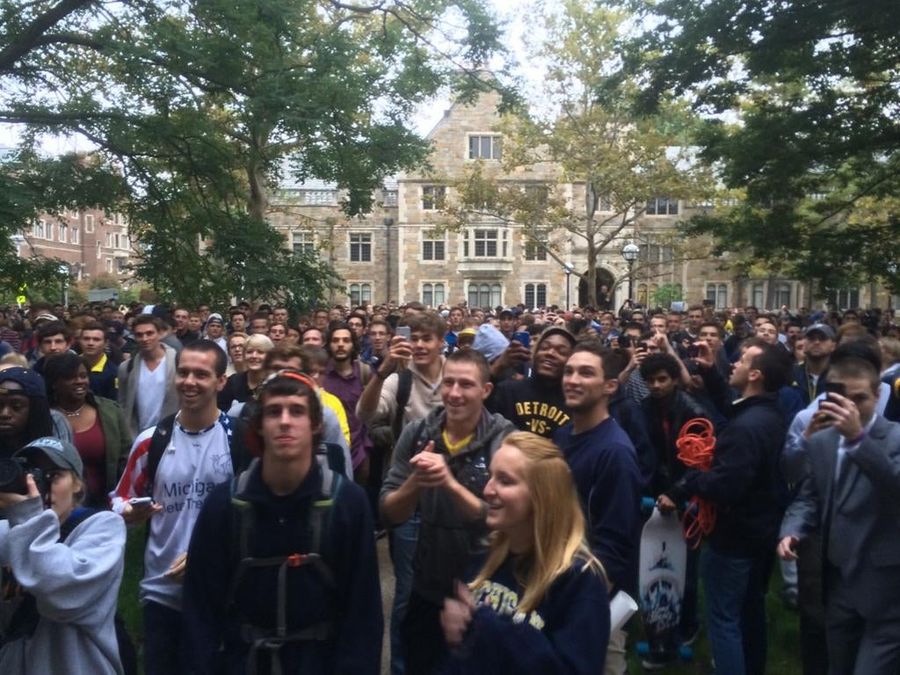Michigan Students Rally Against AD Dave Brandon's Incompetence