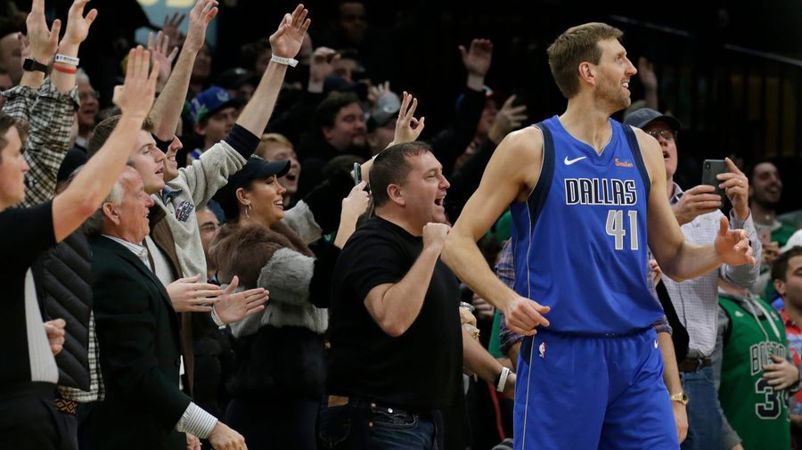 Dirk Nowitzki Couldn't Get The Two Measly Points The Celtics Kind Of Wanted To Give Him