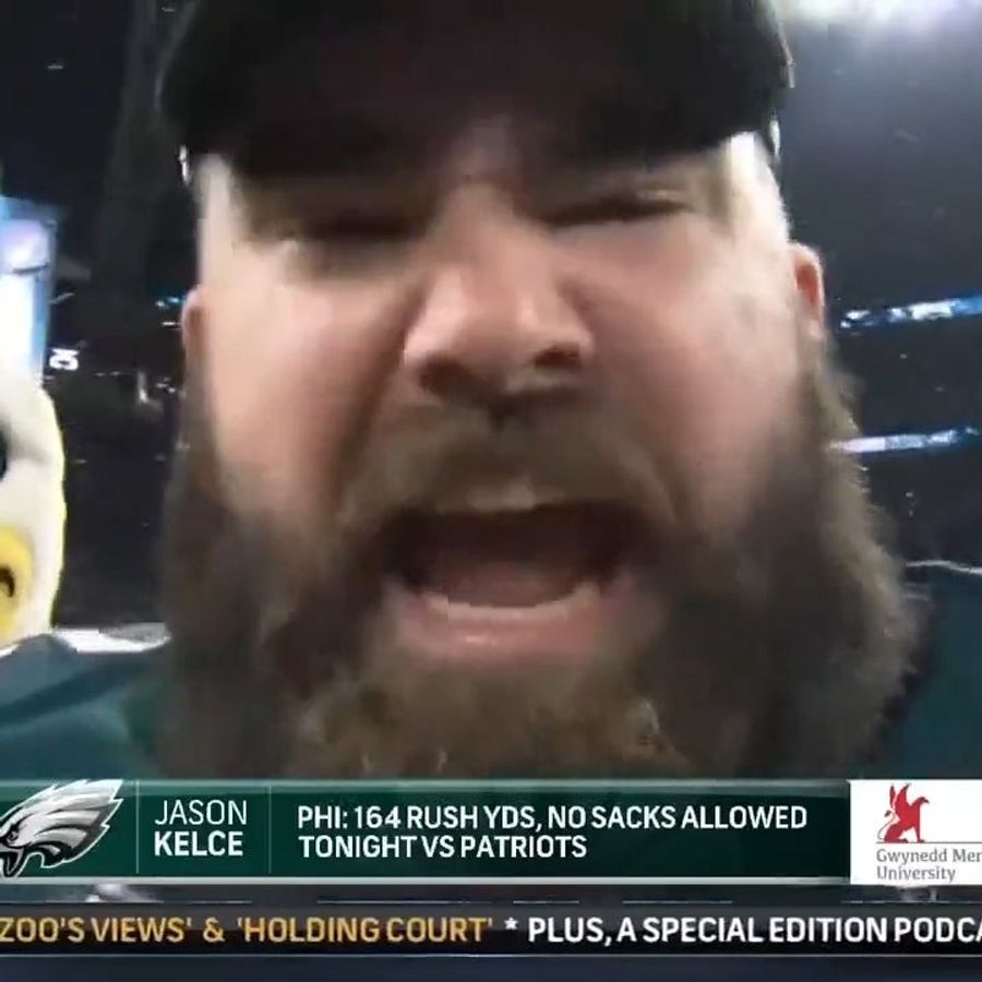 Jason Kelce TV Interview Straight Out Of Mid-'80s WWF