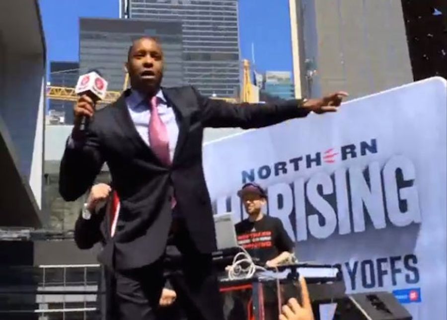 Raptors GM Masai Ujiri To Toronto Crowd: &quot;FUCK BROOKLYN!&quot;