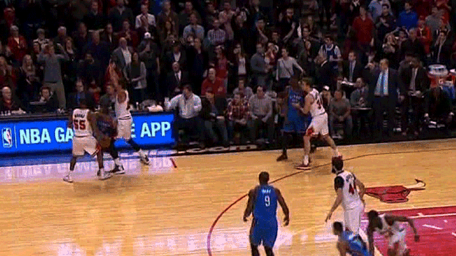 Let&#39;s All Be More Like This Large Fellow Who Slapped Joakim Noah&#39;s Ass
