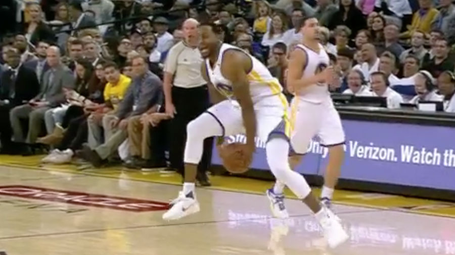 Andre Iguodala Passes The Ball Between His Legs And Behind His Back For No Good Reason