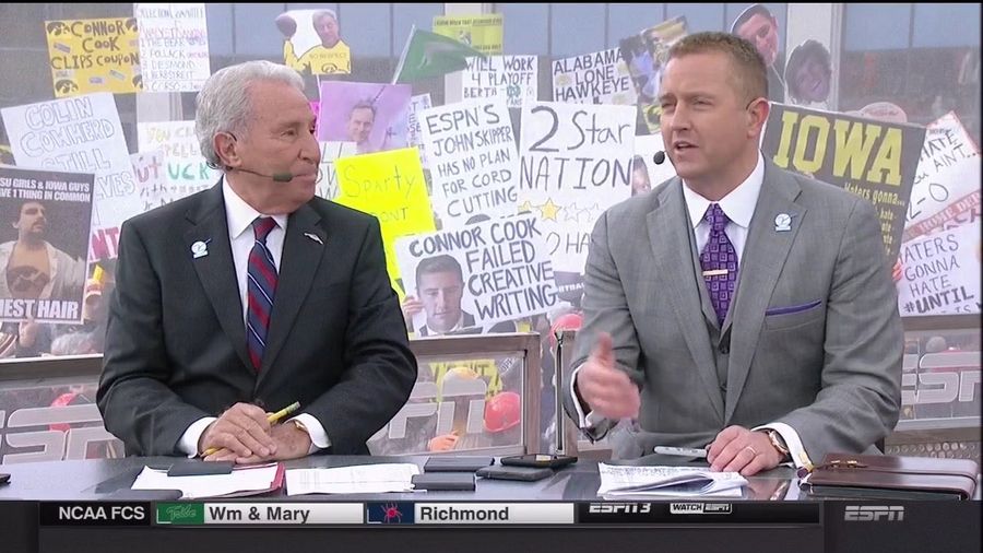 Cowherd Hates Santa: Your B1G Championship <i>College GameDay</i> Sign Roundup