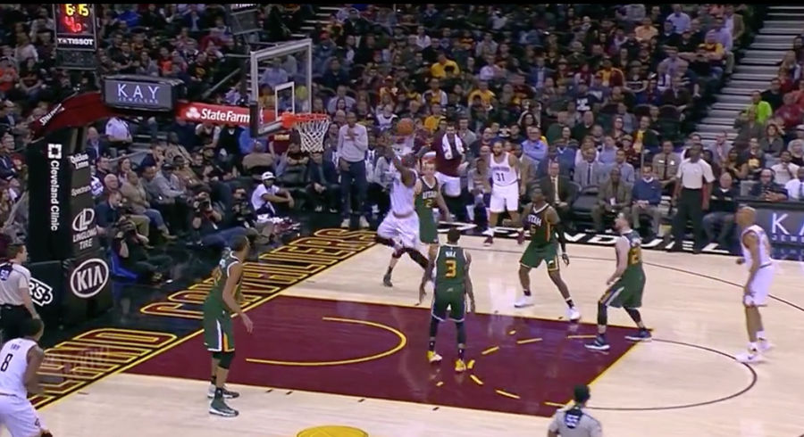 There Wasn't Anything George Hill Could Do About This LeBron Dunk<em></em>