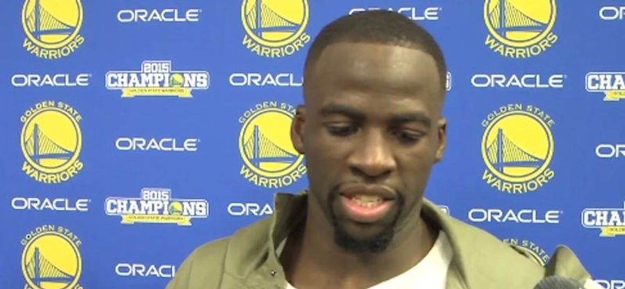 Draymond Green Interview Derailed By Reporter In Michigan Shirt