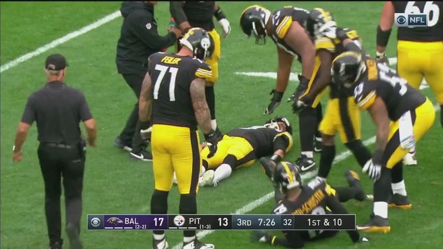 Mason Rudolph Leaves Ravens-Steelers After Getting Knocked Out By Earl Thomas