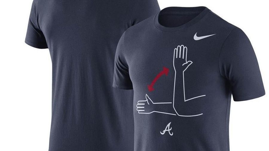 Atlanta Braves, Who Are Supposedly Trying To Cut Back On Tomahawk Chop Chants, Opt To Create Instructional Shirt Instead