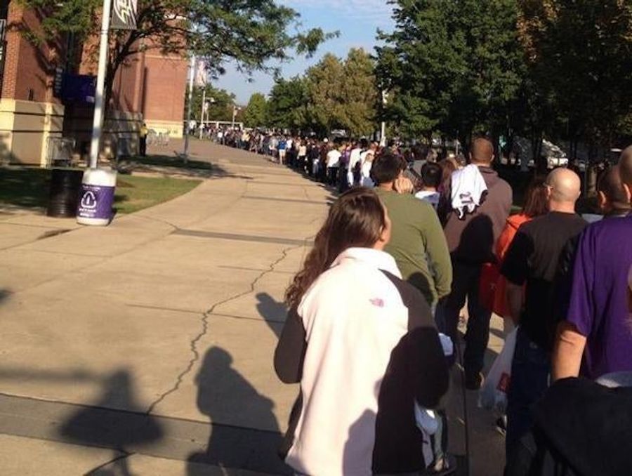 A Whole Lot Of Ravens Fans Turned Up To Exchange Their Ray Rice Jerseys