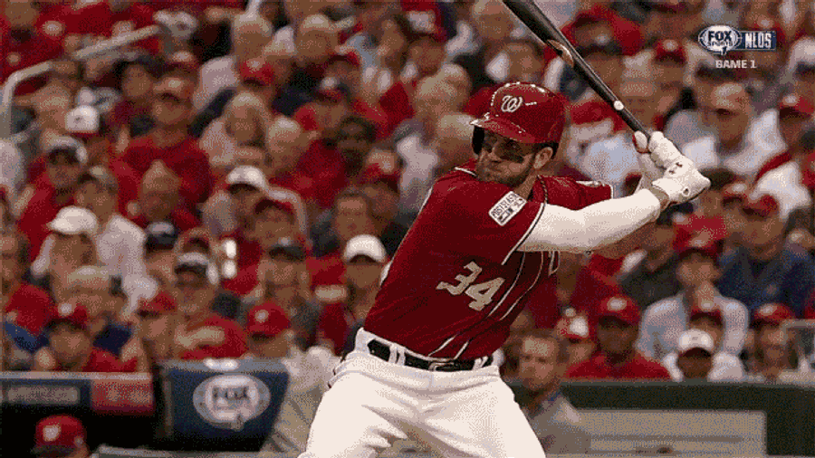 Bryce Harper Killed A Baseball Into The Sky