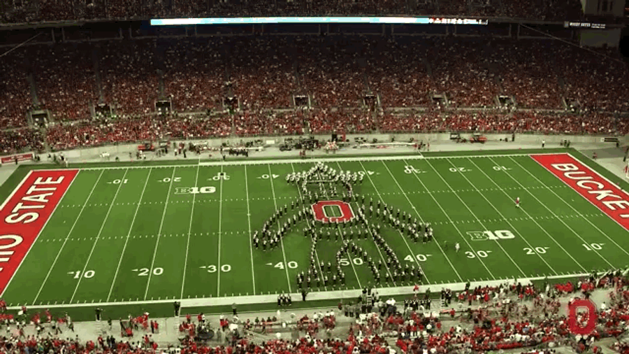 Ohio State Band Puts On <em>Wizard Of Oz</em> Show, Featuring Dancing Scarecrow