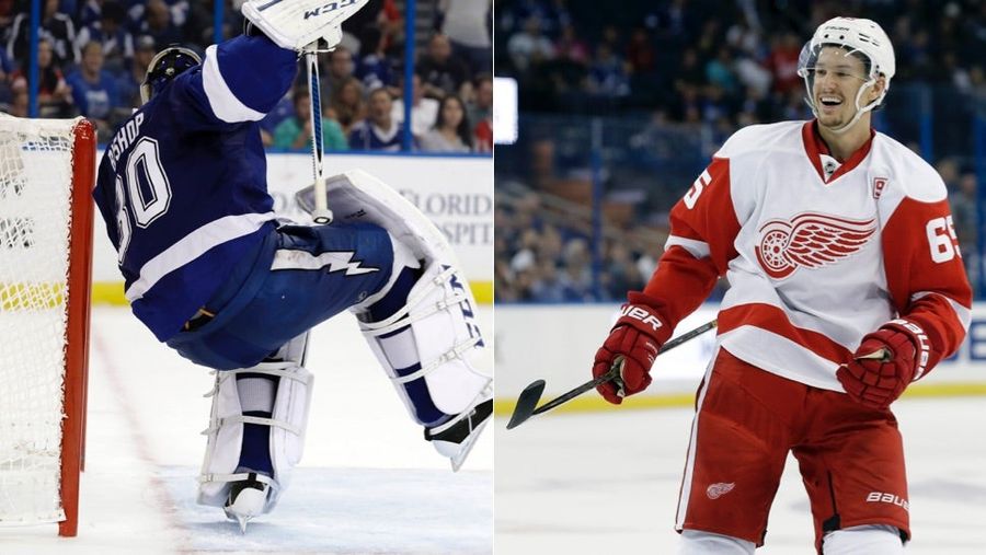Danny DeKeyser Scored From Center Ice On A Fluke Bounce