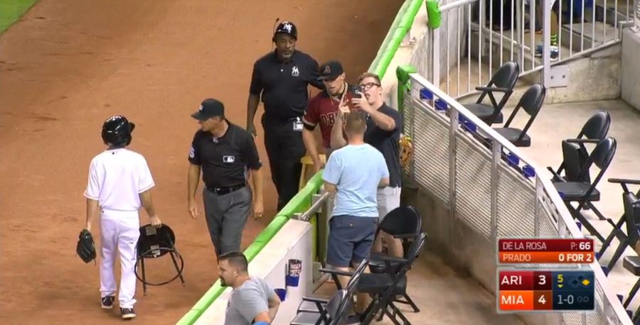 Loafer-Wearing Miami Bro Commemorates Brandon Drury&#39;s Wild Catch With Totally Rad Selfie