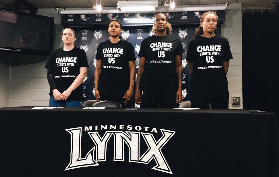 Minneapolis Cops Walk Off Job At WNBA Game After Lynx Players Speak Out Against Violence