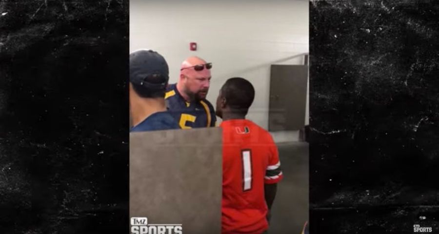 Miami Fan Punches West Virginia Fan After Arguing Over Who Gets To Pee First