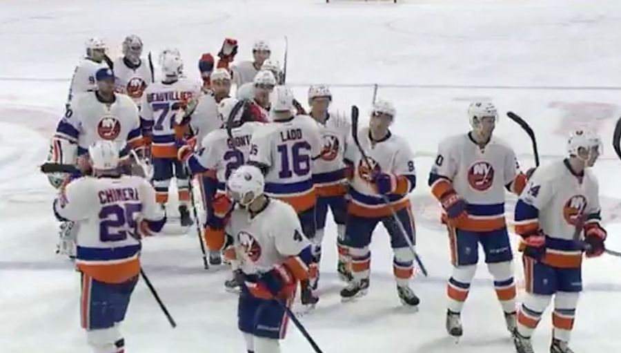 John Tavares Celebrates OT Winner By Punching Teammate In The Face