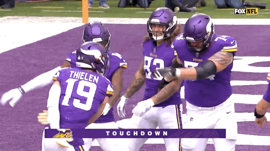 Despite Evidence To The Contrary, Adam Thielen Insists His Touchdown Dance Is Cool