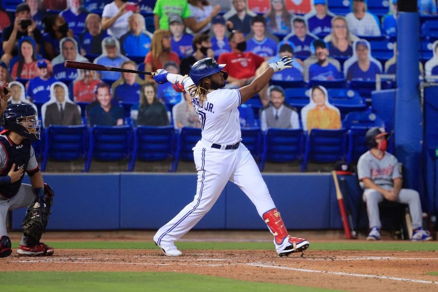 Please enjoy these three sweet bombs from Vladimir Guerrero Jr.