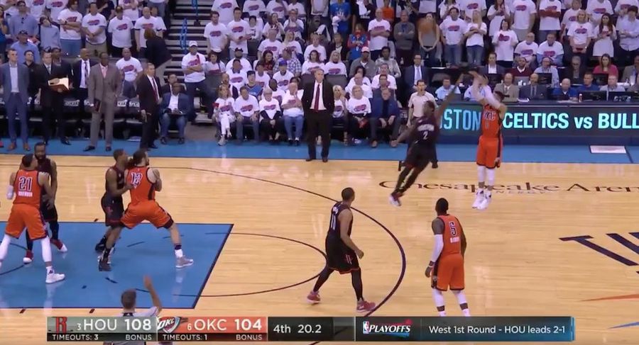 Steven Adams And Russell Westbrook Smoothly Turned A Missed Free Throw Into Three Points