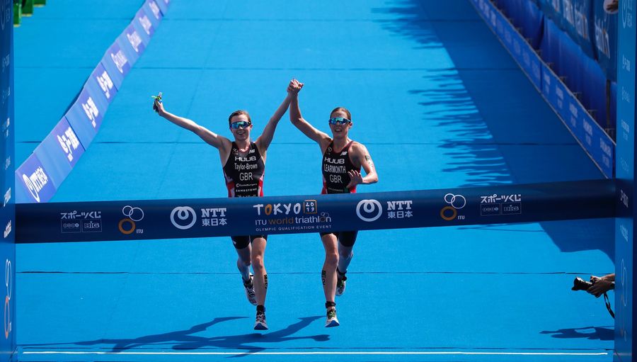 Winning Triathletes DQ'd From Olympic Test Event For Crossing Finish Line Hand-In-Hand
