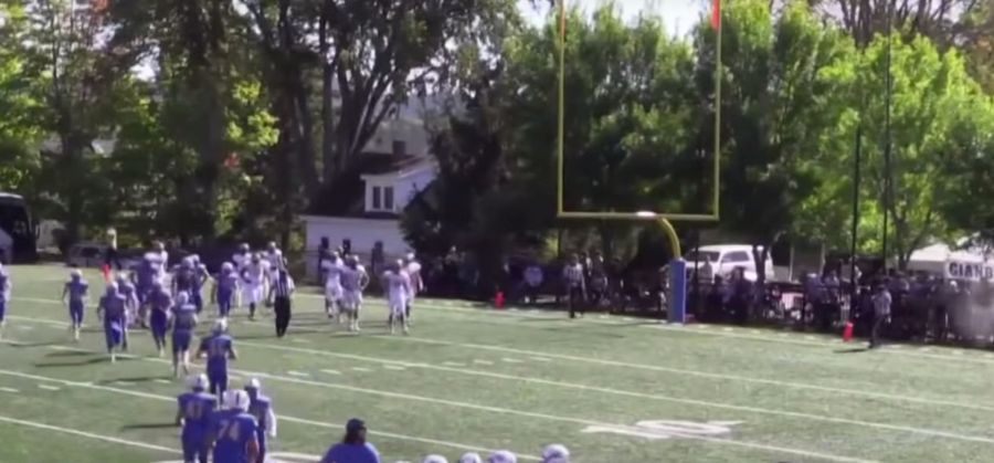 Referee Shot In The Head By Cannon During College Football Game