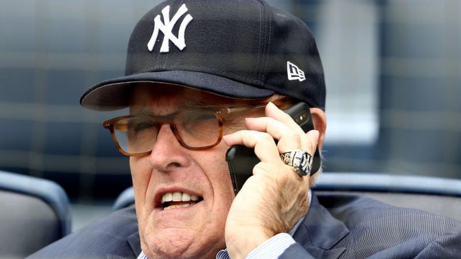 Listen To Rudy Giuliani<em></em> Get Booed By Thousands Of Yankees Fans On His Birthday