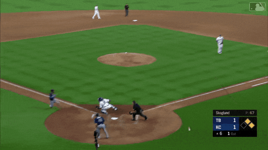 Adeiny Hechavarria Turned Elastic To Dodge An Easy Tag<em></em>