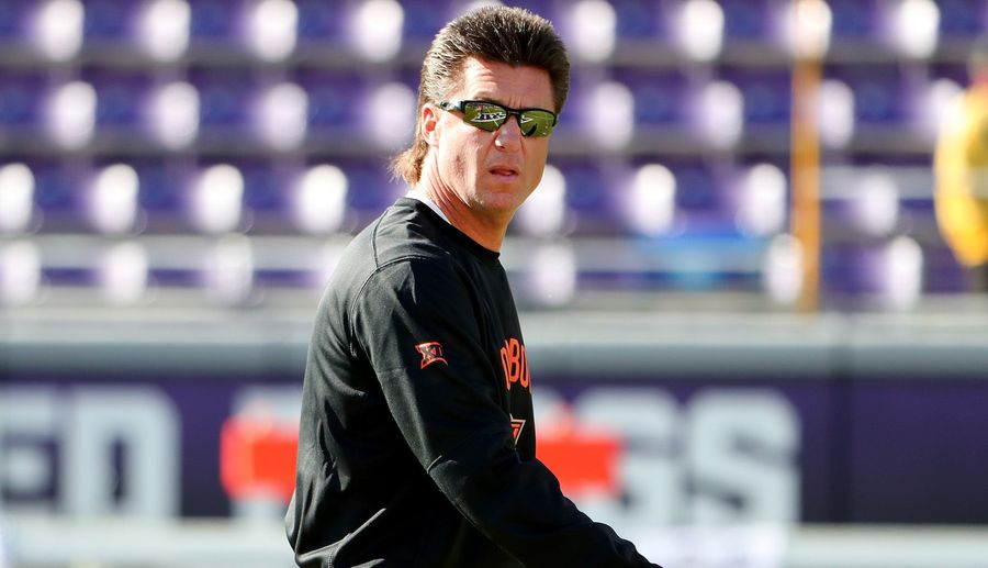 Mike Gundy Remains Hilariously Attached To An Alternate History Of OSU's Season