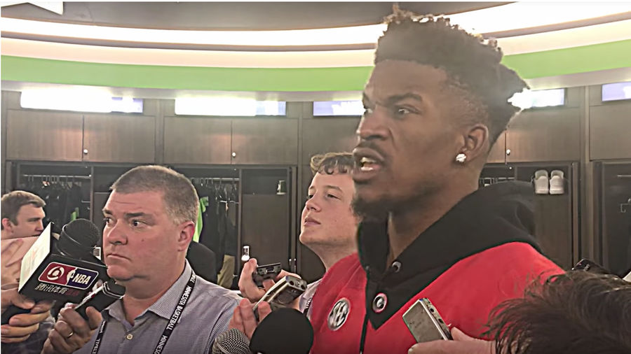 Jimmy Butler Did Not Enjoy That Football Game