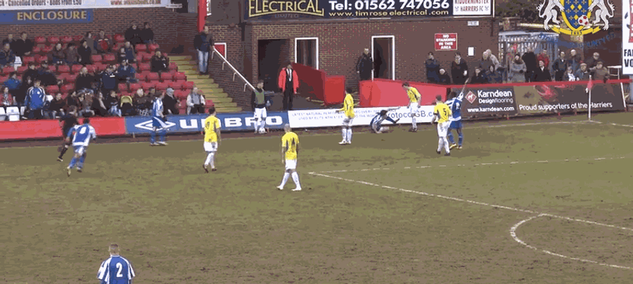 Angry Soccer Player Body Slams His Opponent