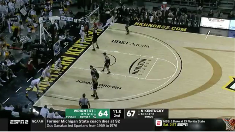 Northern Kentucky Runs Football-Inspired Inbounds Play To Seal Game Against Rivals Wright State