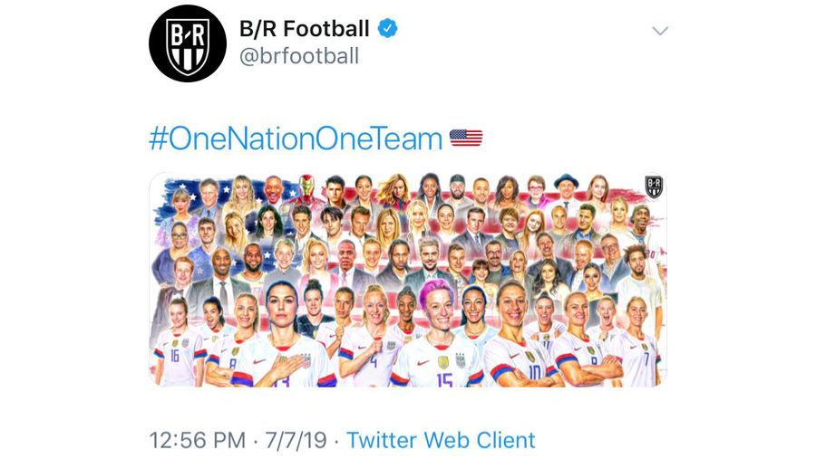 Bleacher Report Deletes Tweet Containing God-Awful USWNT Graphic