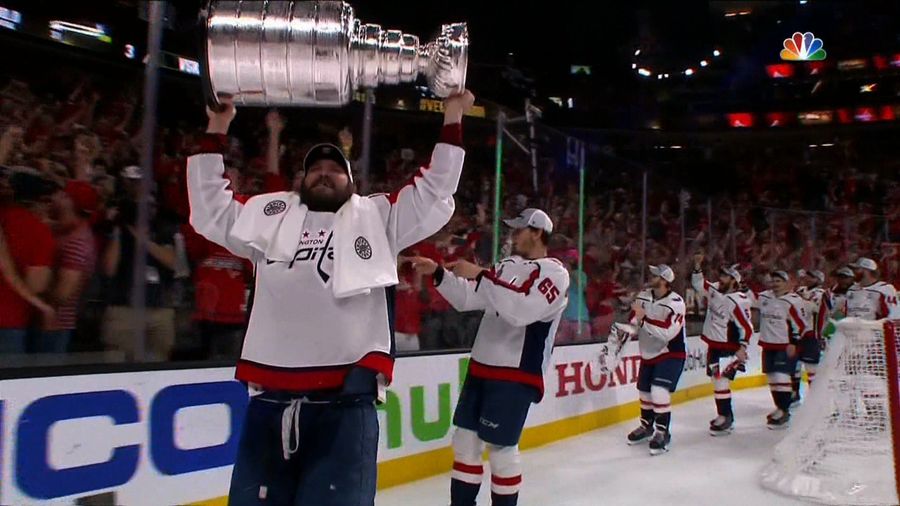 Champion Capitals Salute Fans, Especially The One Flashing Them Next To The Glass [NSFW]