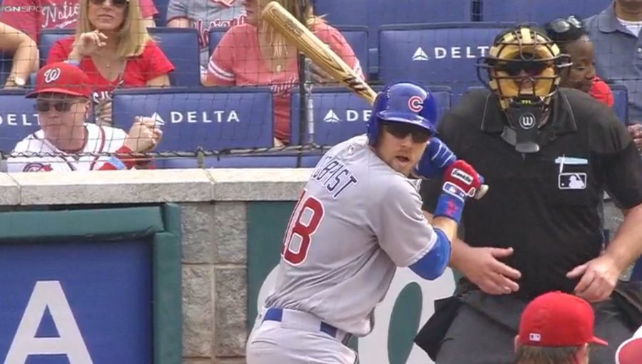 Good Nationals Fan Mocks Ben Zobrist&#39;s Strange Batting Stance