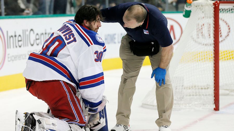Henrik Lundqvist Got His Mask Knocked Off By This Bone-Rattling Hit