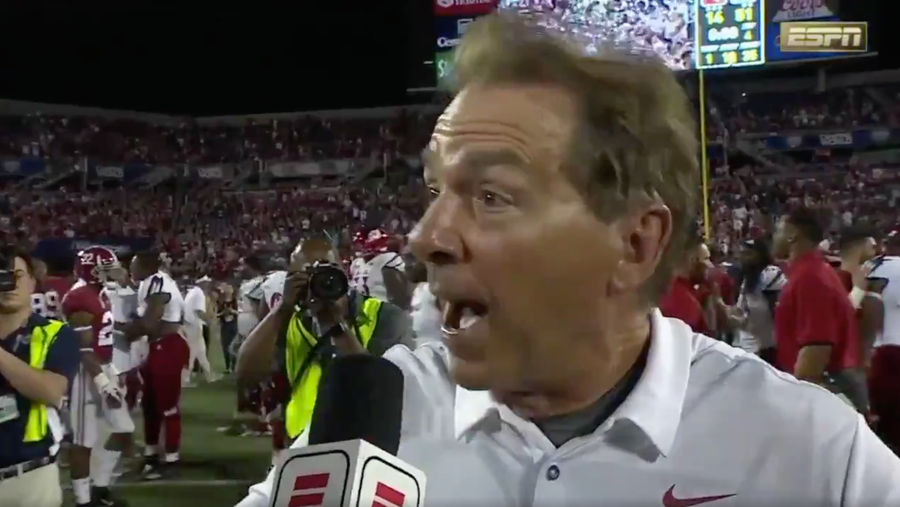 Nick Saban Apologizes To ESPN Reporter Maria Taylor For Chewing Her Out Over Harmless Quarterback Question