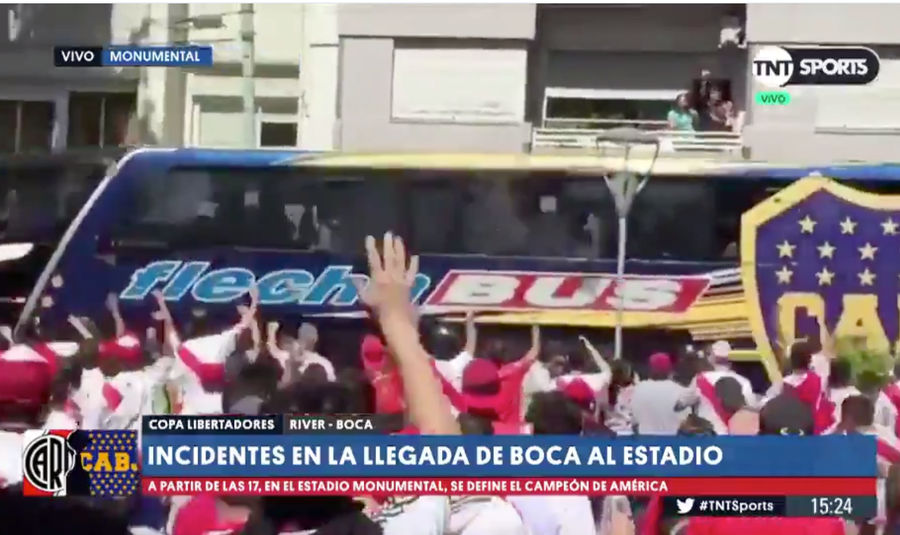 Copa Libertadores Final Delayed An Hour After River Plate Fans Attack Boca Juniors Bus [Update]