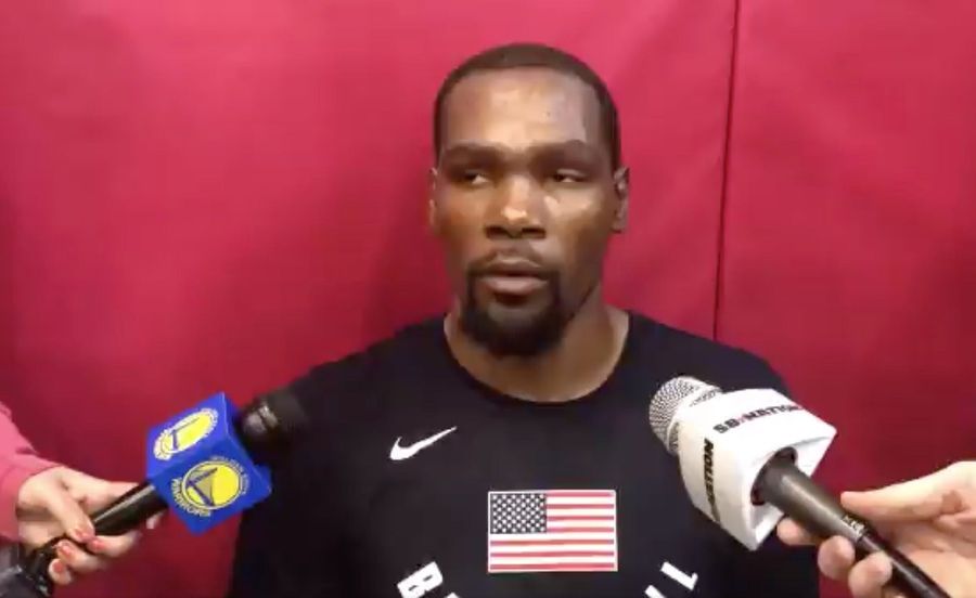 Kevin Durant Continues To Be Very Not Upset About His Tiff With Podcast Host C.J. McCollum<em></em>