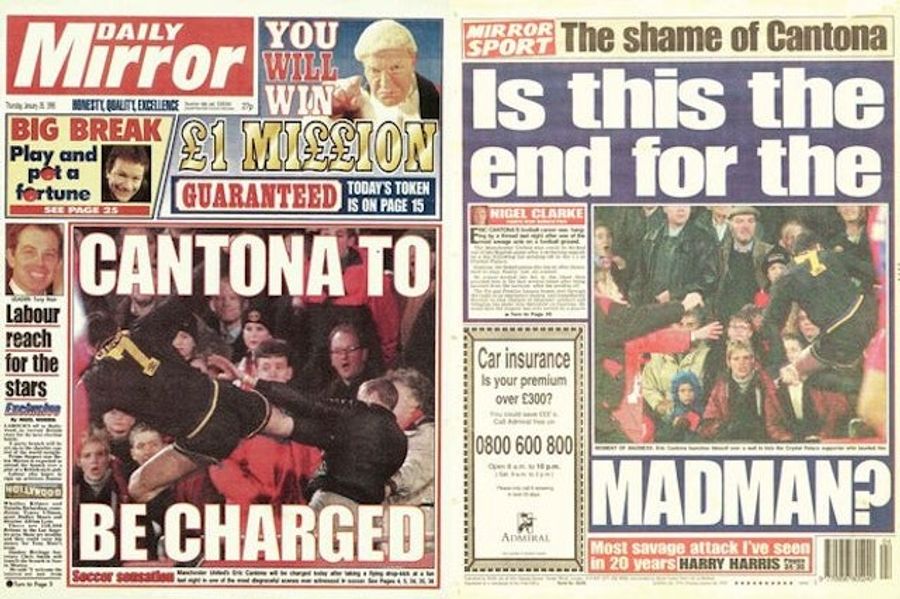 Remembering The Time A Manchester United Player Kung-Fu Kicked A Fan