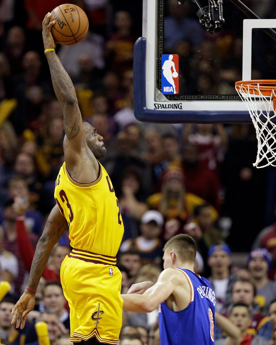 Kristaps Porzingis Got The Hell Out Of LeBron's Way