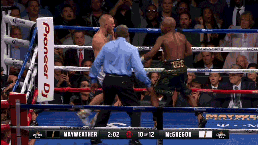 Floyd Mayweather, Jr. Finishes Conor McGregor With Tenth-Round TKO