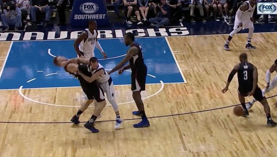 Lil' J.J. Barea Got Ejected For Taking Down Blake Griffin