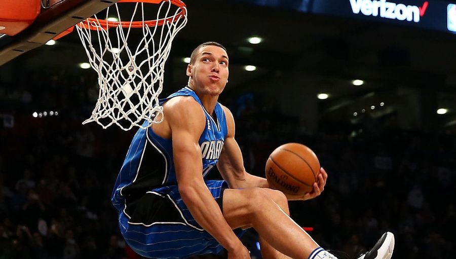 Aaron Gordon Got In Some Mid-Game Dunk Contest Practice