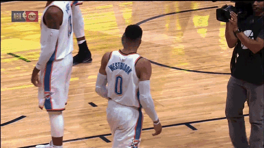 Nuggets Fan Walks Onto Court After Buzzer, Yells In Russell Westbrook&#39;s Face